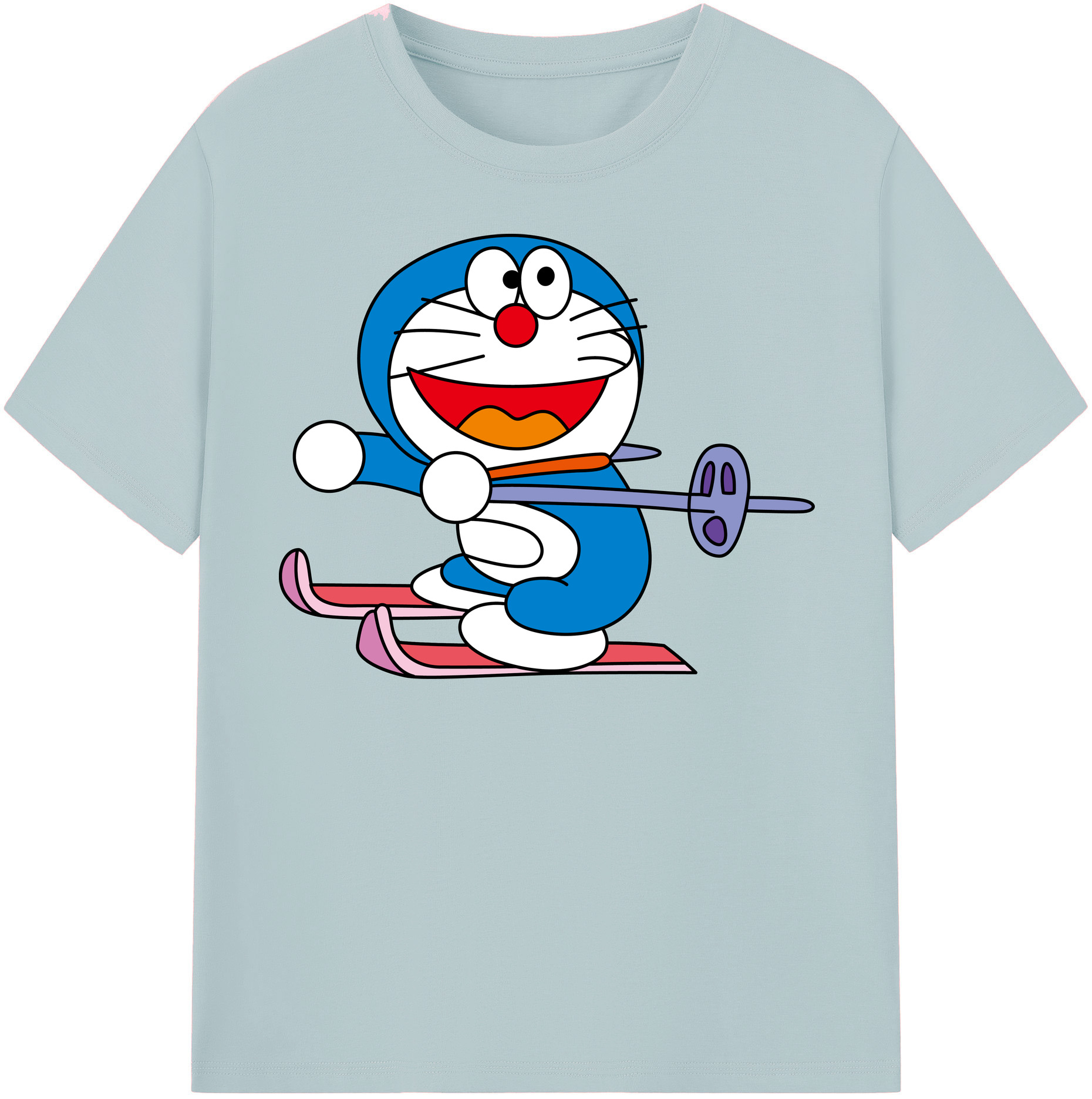 （画像用） ドラえもん Doraemon 綿100％半袖Tシャツ（フロントプリント）
